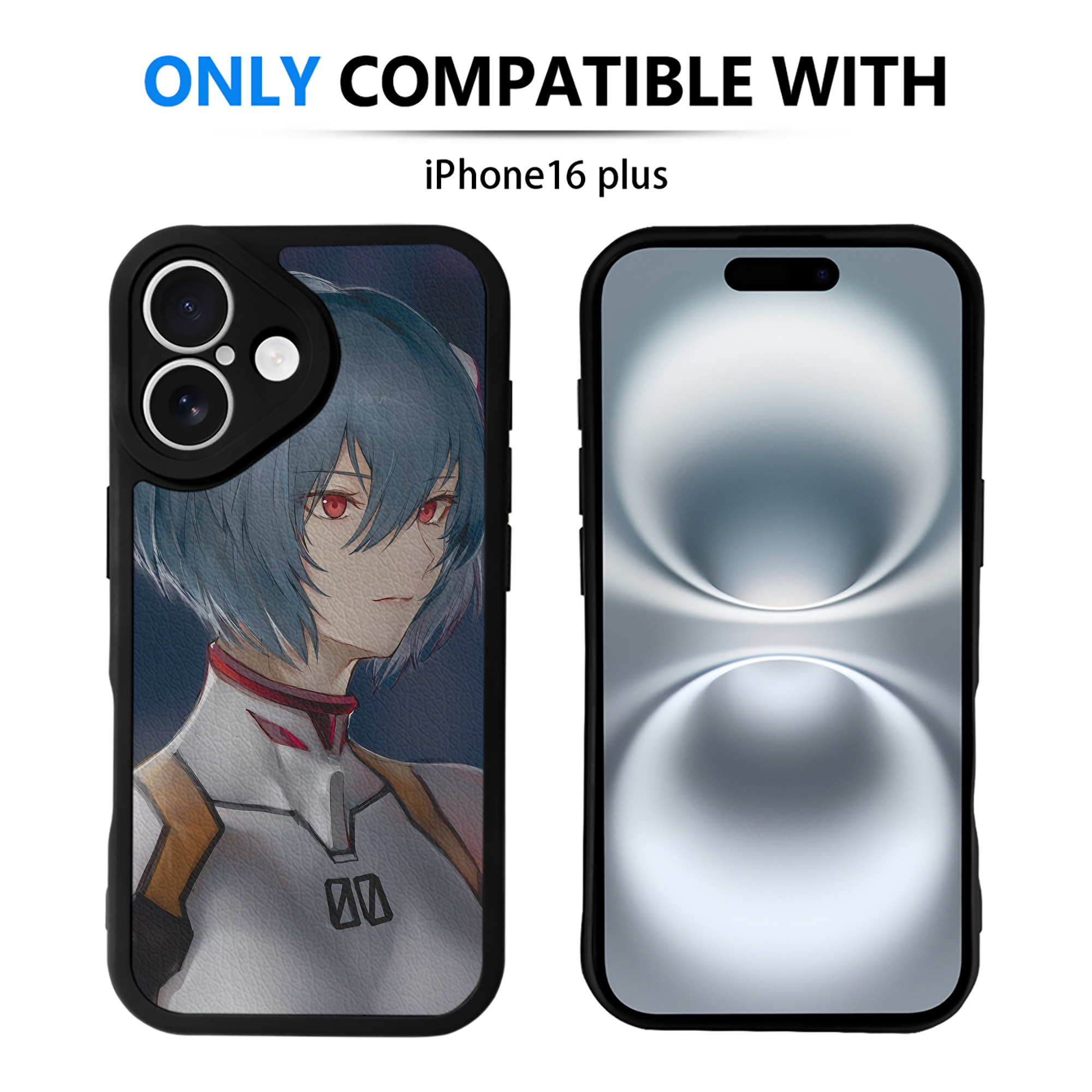 （画像用） EVA 新世紀エヴァンゲリオン 【iPhone 16シリーズ対応】シリコンスマホケース（レザー調） 材質：シリコン